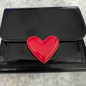 Vintage Moschino Wallet Red Heart Coin Purse